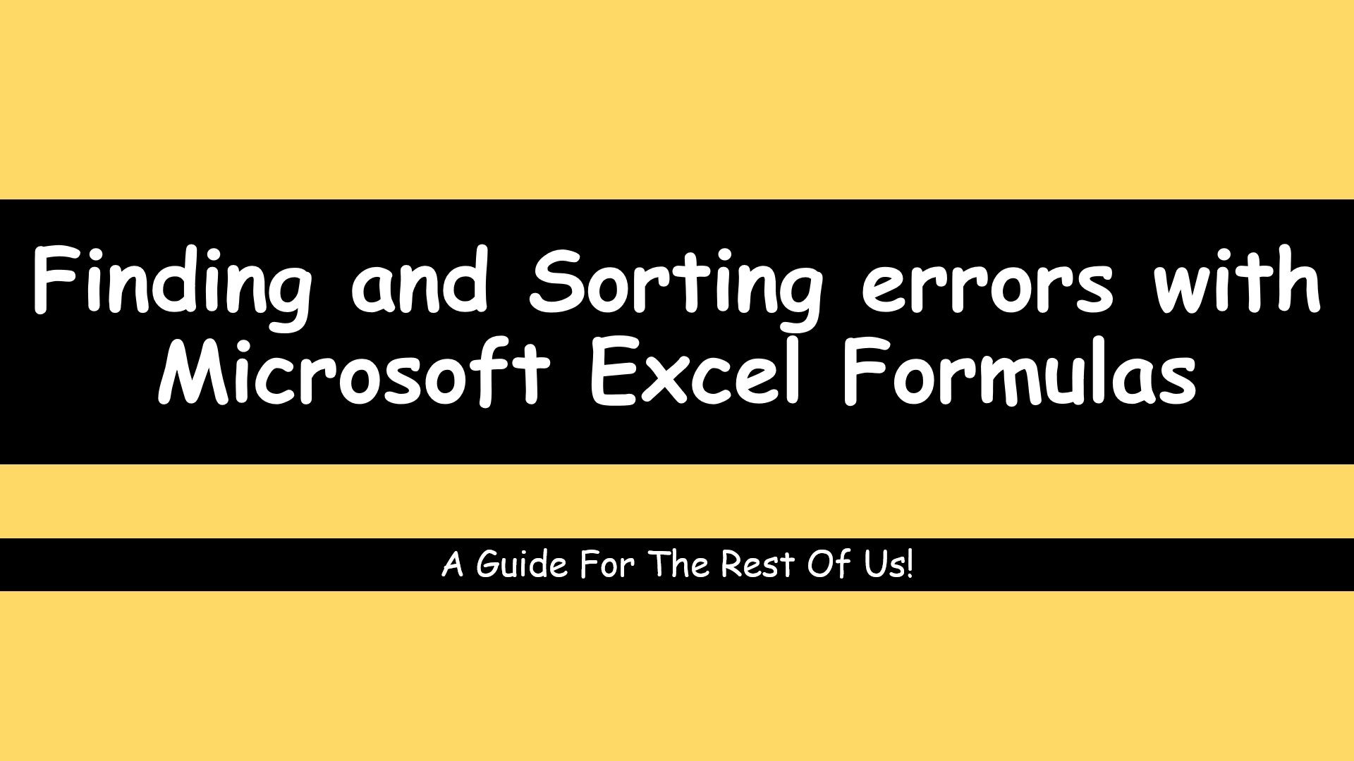 Screenshot of Errors Guide