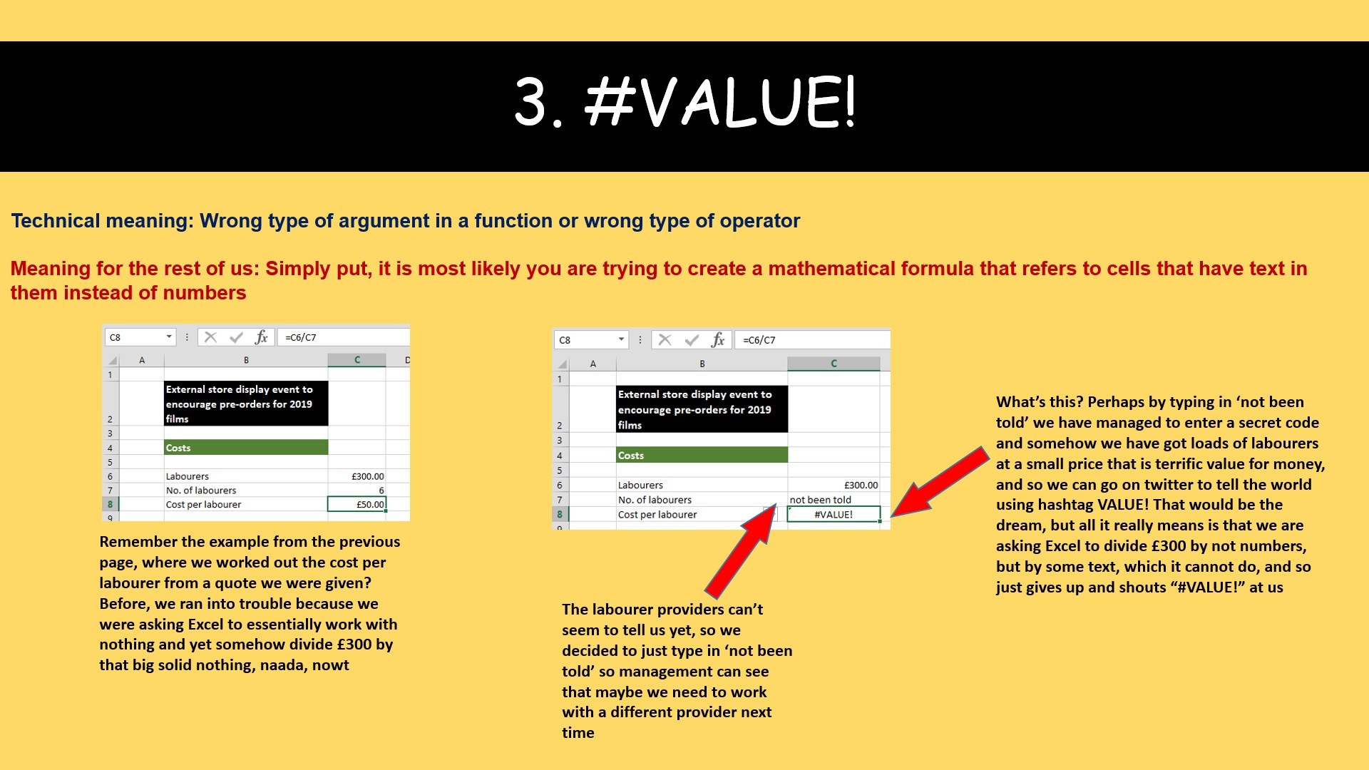 Screenshot of Errors Guide