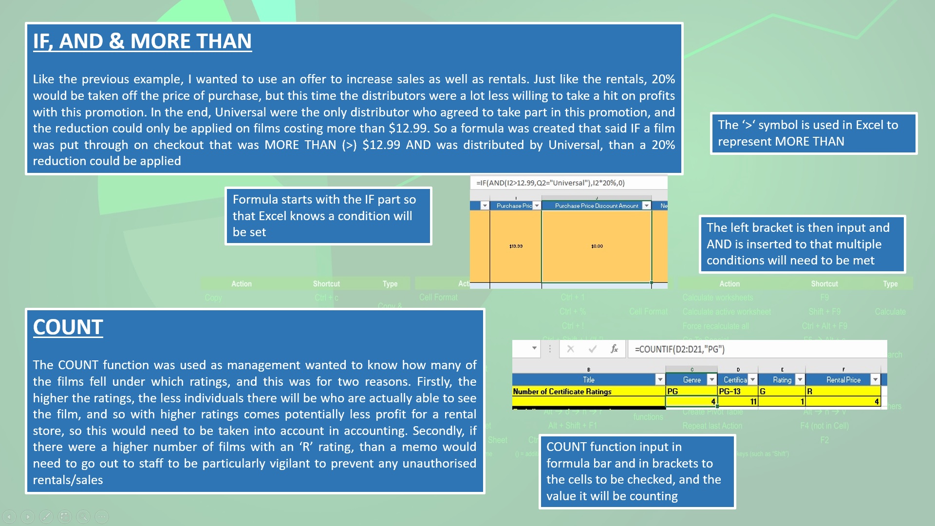 Screenshot of Functions Guide